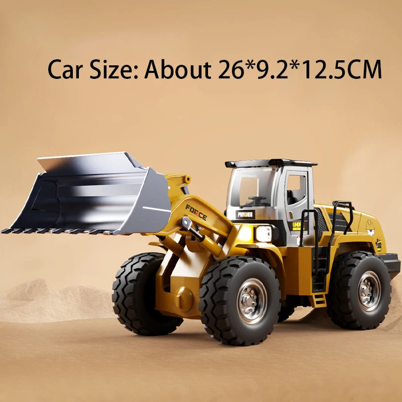 1:32 Alloy Engineering Forklift Diecast Model Toys Car with Spray Sound Light Front Wheel Steering Vehcies Kids Interactive Toys