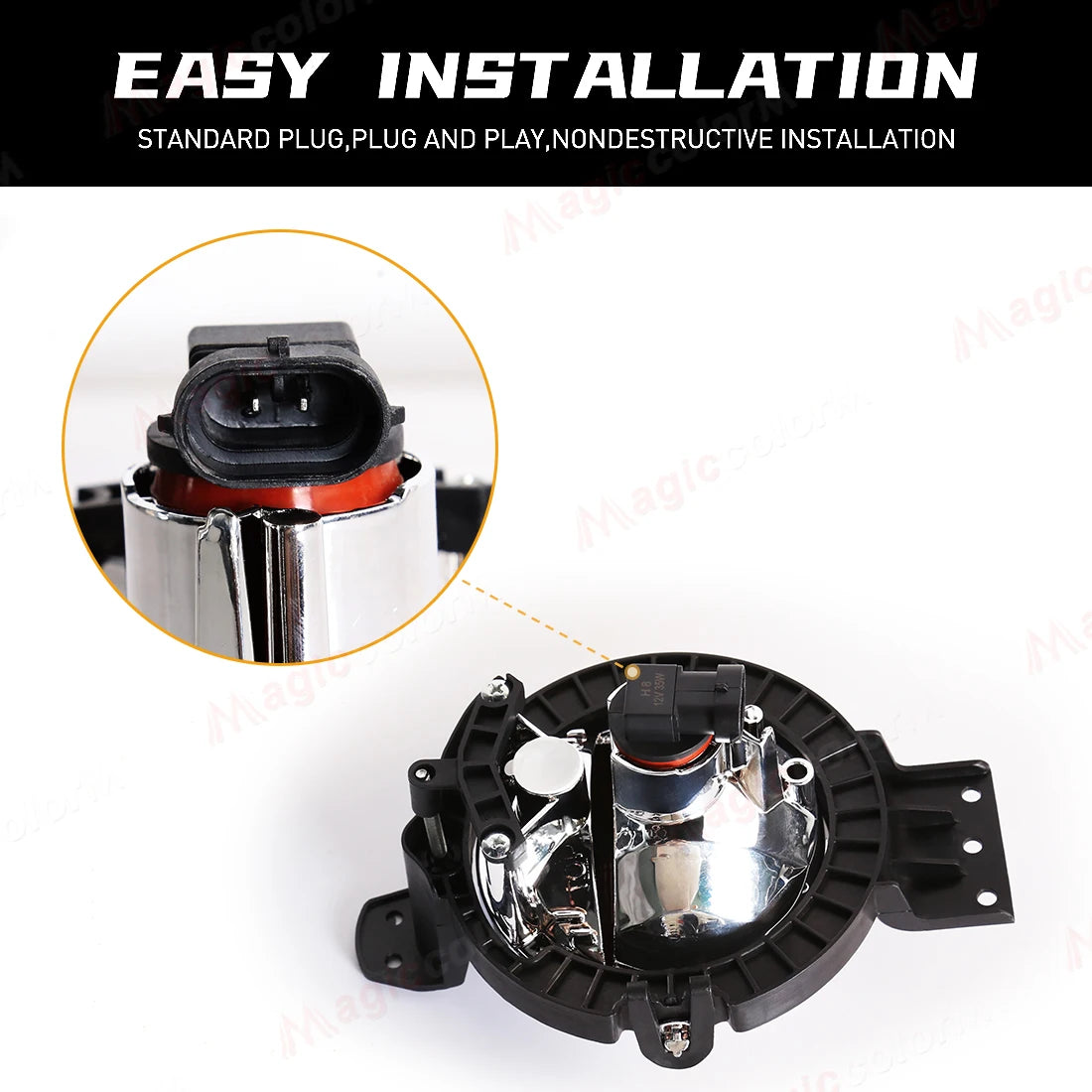 For BMW Mini Cooper 2011 - 2016 Countryman R60 Paceman R61 Fog Lights Headlight Front Driving Lamp Halogen LED Bulbs 63179802163