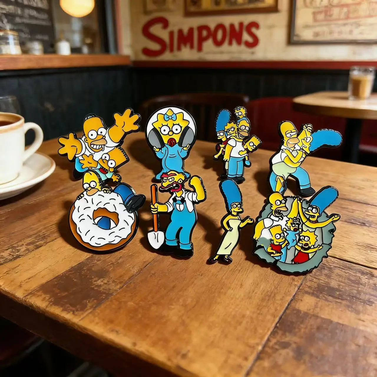8pcs Cartoon Pins Set Funny Creativity Badges for Backpack Clothes Brooch Accessory the best choice for gifts