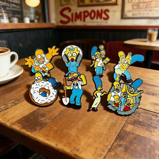 8pcs Cartoon Pins Set Funny Creativity Badges for Backpack Clothes Brooch Accessory the best choice for gifts