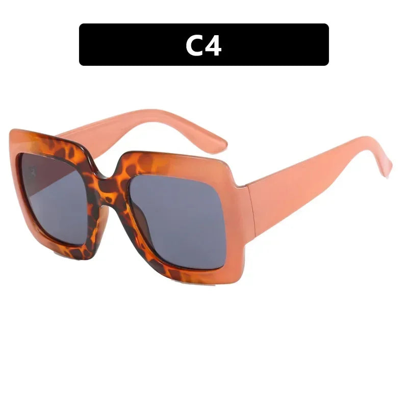 JNPCXI Oversized Square Sunglasses Women Fashion Shades UV400 Men Luxury Brand Designer Male Female Sun Glasses