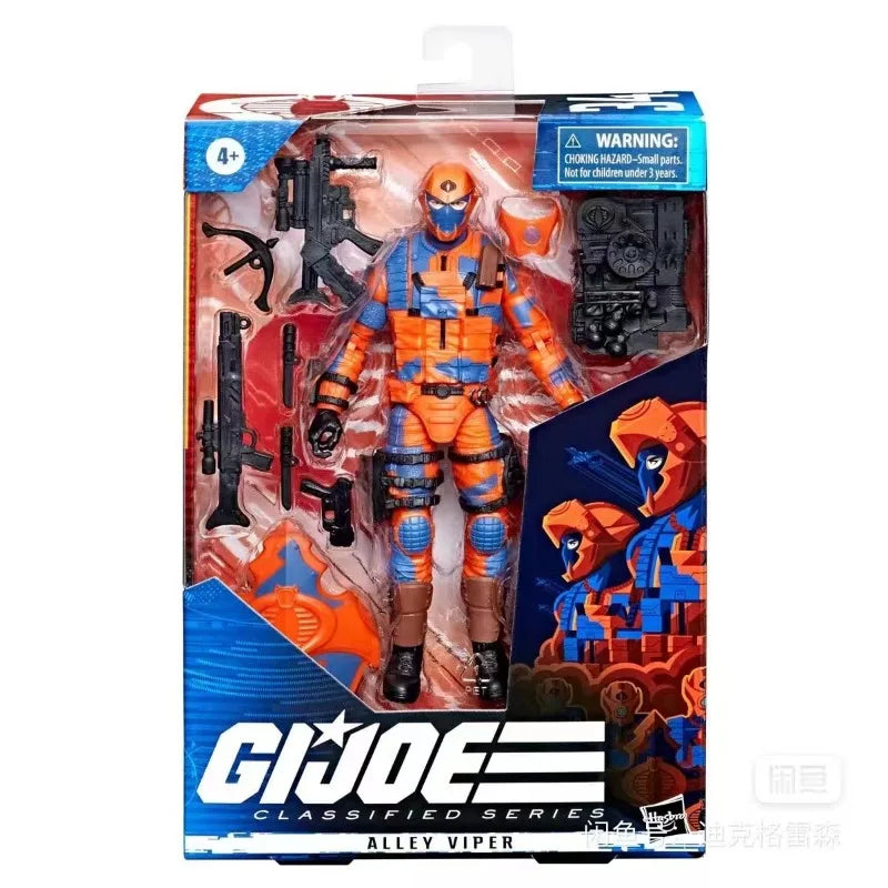 Original Hasbro G.I. Joe Classified Series Alley Viper Anime Figures Toys Models Collection
