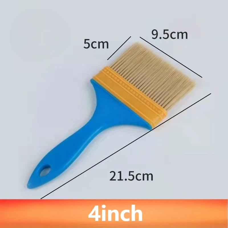 5pcs Paint Brushes with Handles - Durable Plastic Bristles, for Smooth Application, Wall Painting Tools, Paint Brushes for Walls