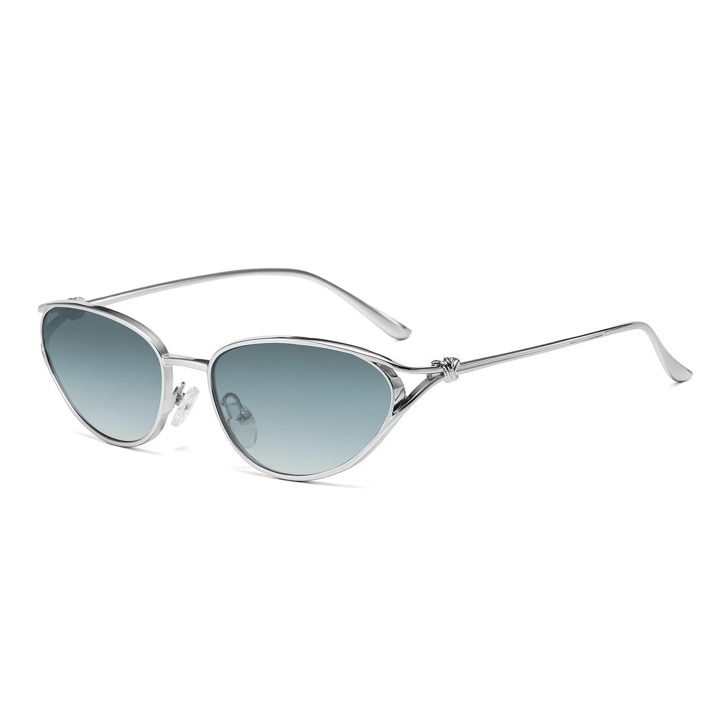 JNPCXI New Retro Metal Cat Eye Sunglasses Women Fashion Gradient Shades UV400