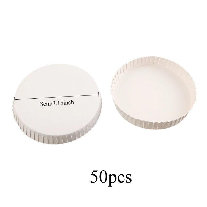 50pcs High-Quality Cup Lids - Stackable Disposable White Lids, Beverage Protection, For Travel, Home, Office, Coffee Shops