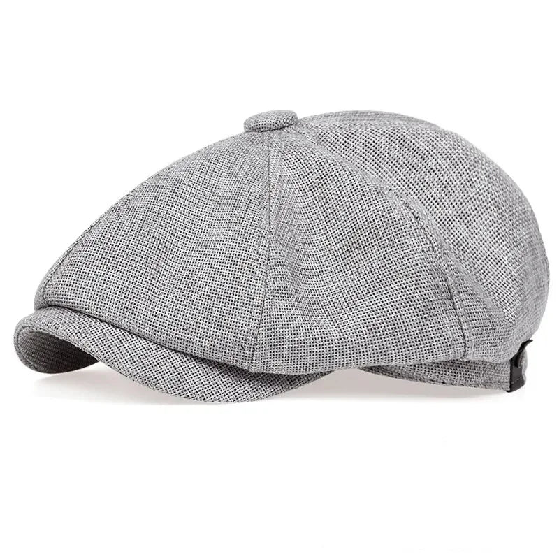 Fashion Newsboy Cap Men's Twill Cotton Hat 8 Panel Baker Hats Retro Gatsby Hats