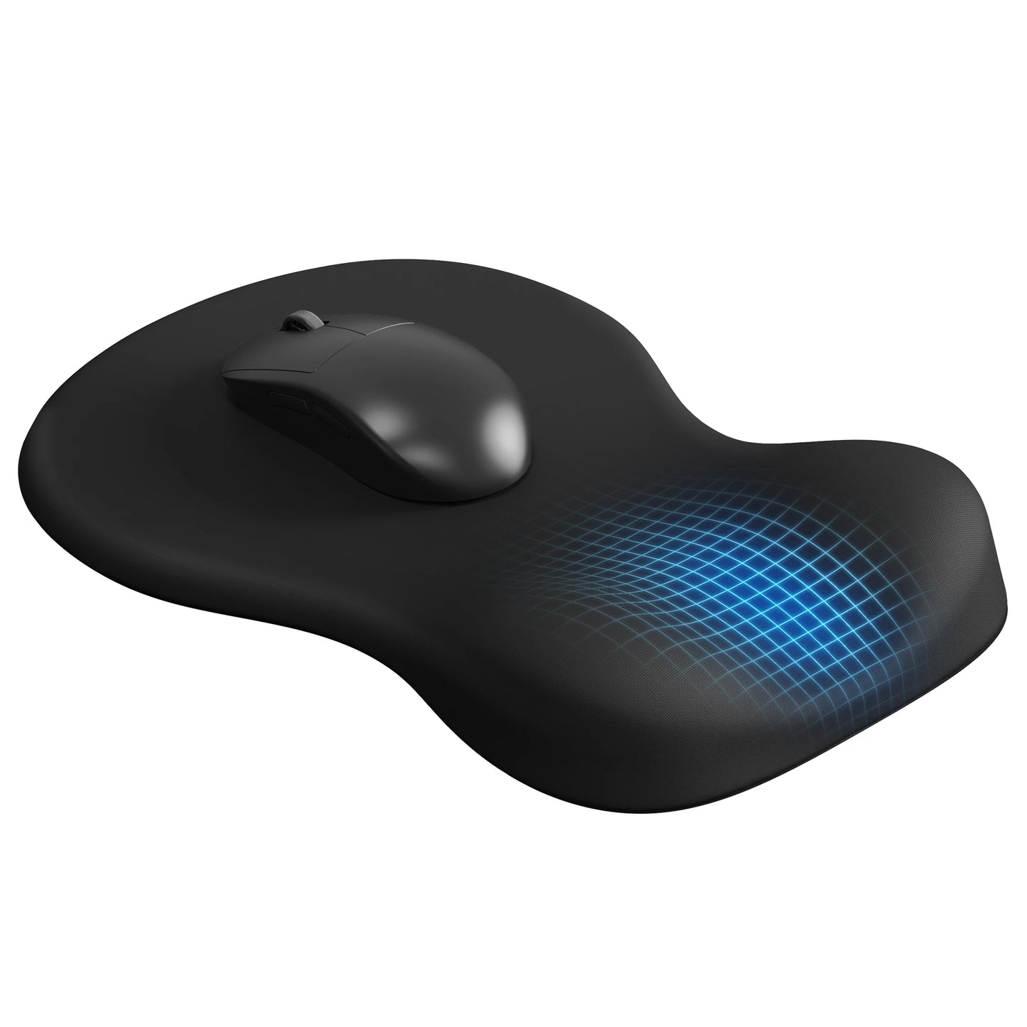 Ergonomic Mouse Pad Wrist Support,Pain Relief Mouse Pad with Wrist Rest,Entire Memory Foam Mouse Pad with Non-Slip PU Base