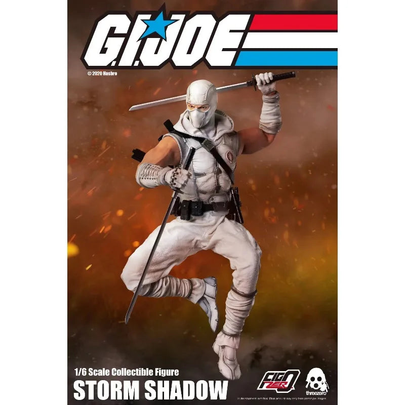 Original Hasbro Threezero FigZero G.I. Joe Series 1/6 STORM SHADOW Action Toy Figure Mode Ornaments