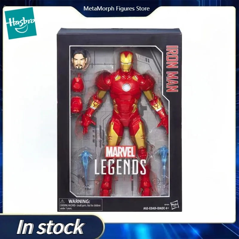 Original Hasbro Marvel Legends Series IRON MAN Anime Figure Toy Collection Gift