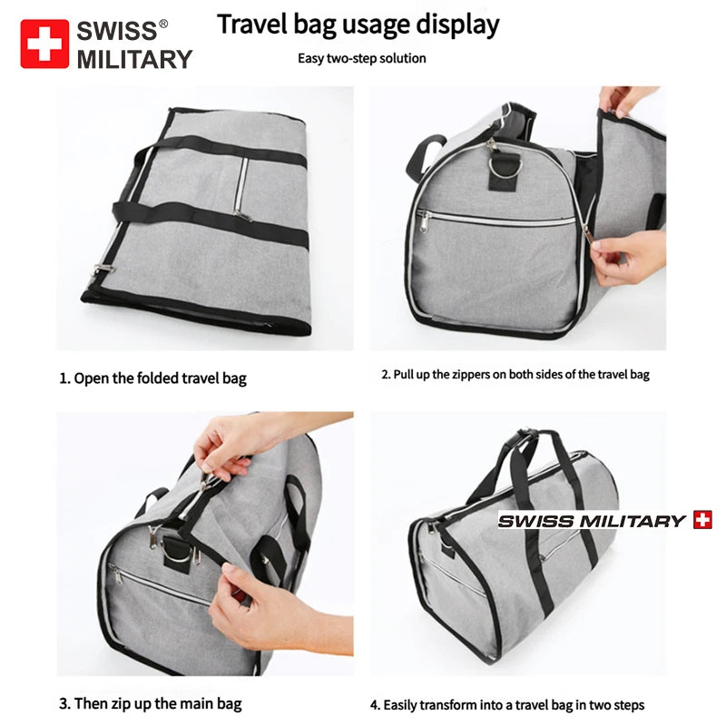 SWISS Handheld Vacay travel Suit Large Capacity Bag Multifunctional Travel Bag