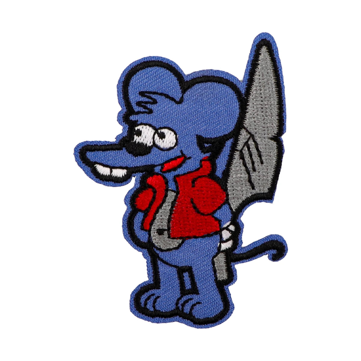 Cartoon Character Patches On Clothes Cute Mouse Iron on Embroidered Patches For Clothing DIY Stripes Applique Accessory
