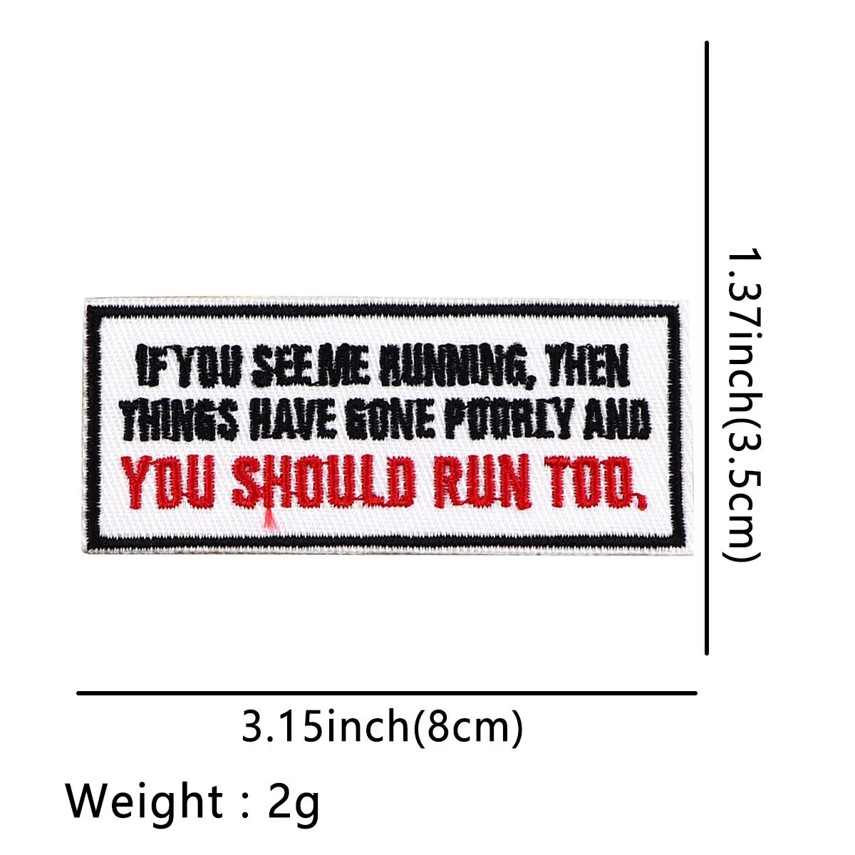 Warning Signs Patch NOTICE Iron On Patches For Clothing Stickers Quotes Embroidered Patches On Clothes DIY Clothes Stripesigns
