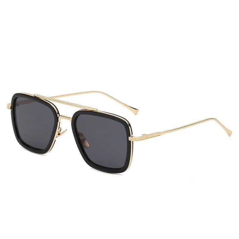 Retro Metal HD Polarized Punk Steampunk Sunglasses For Women Men,Vintage Sun Glasses
