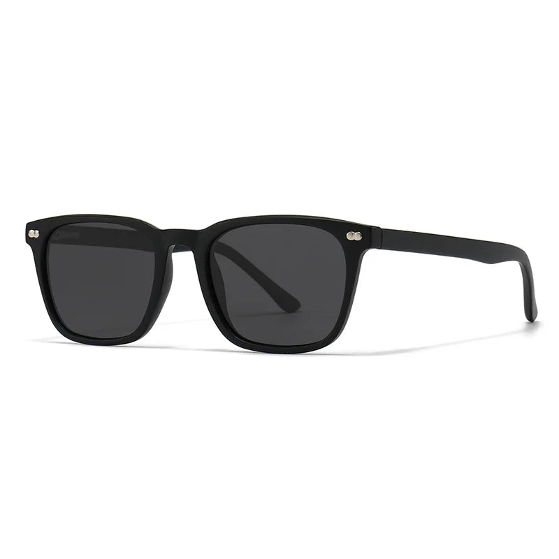 JNPCXI New Vintage Polarized Rivets Polygon Square Leopard Women Sunglasses Fashion Men Shades UV400