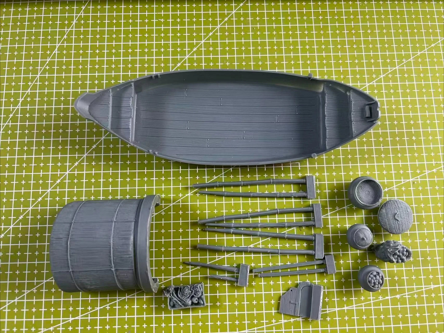 High Quality 1:35 Cast Resin Gray Model Vietnam War Vietnam Resin Boat Unassembled and Uncolored