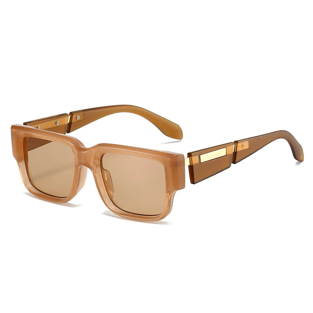 JNPCXI Ins Popular Fashion Square Women Luxury Sunglasses Shades UV400 Retro Men Punk Dark Blue Sun Glasses