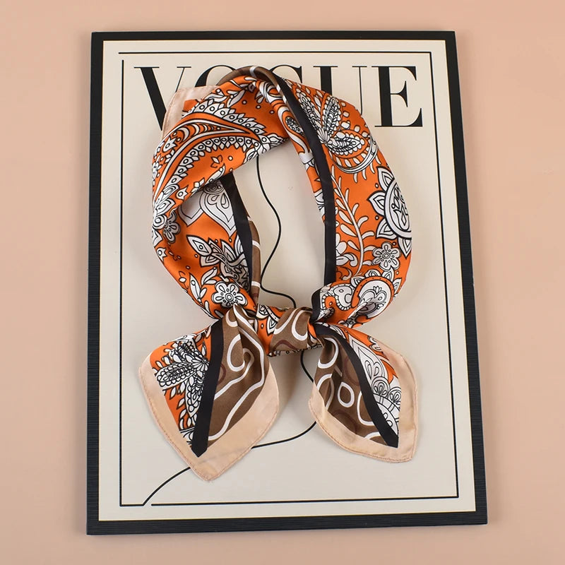 1PC 27.56x27.56inch Floral Print Bandana Bohemian Style Women's Headscarf Hairband Headband Perfect for Enhancing Your Look