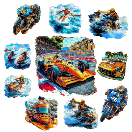Speed and Challenges Wooden Jigsaw Puzzle Wooden Home Decor Christmas and Halloween Gift Toy For Teen And Kid