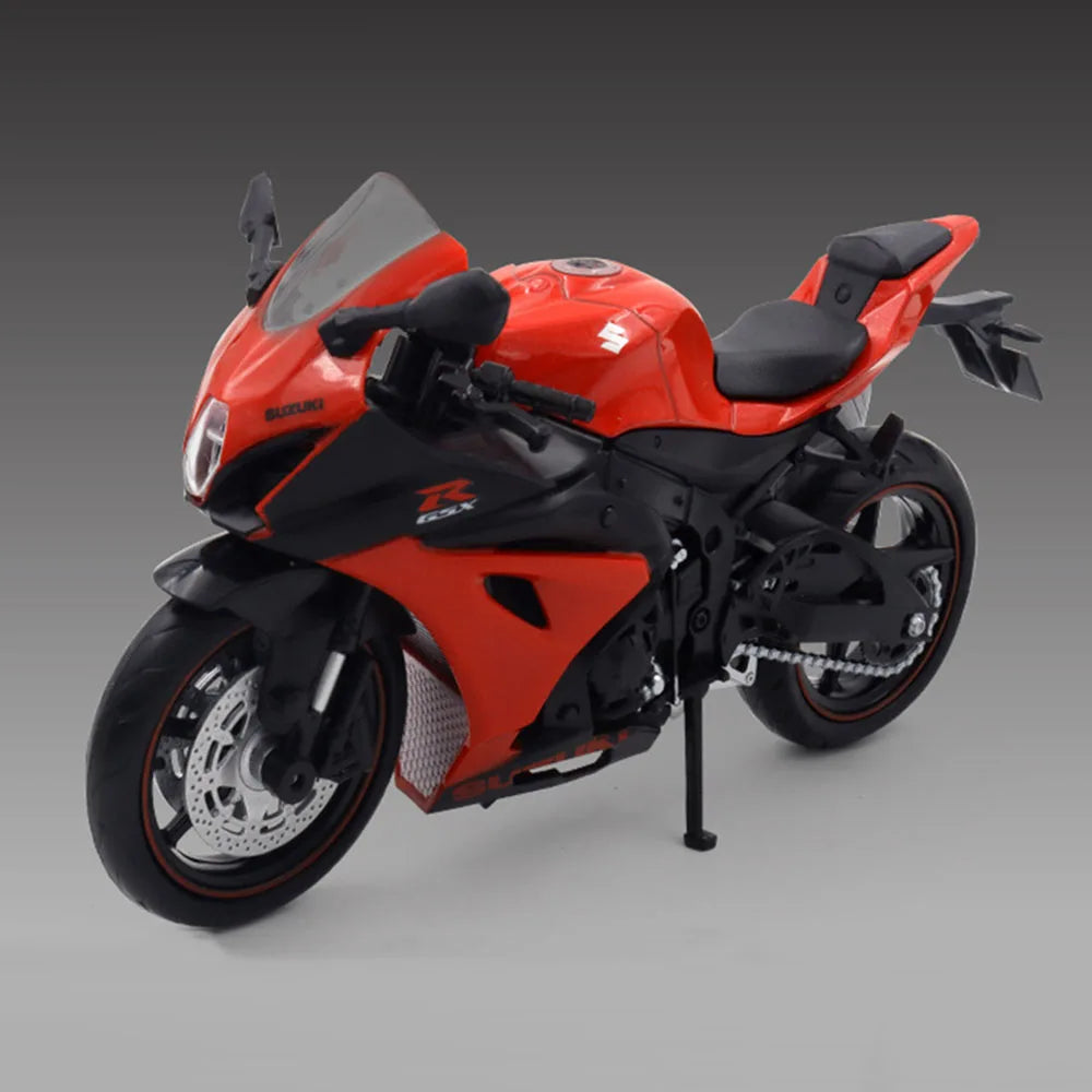 1:12 SUZUKI GSX-250SR GSX-R1000R Alloy Motorcycle Alloy Diecasts Model Racing Toys Sound Light Rubber Tires Motorbike Kids Gifts