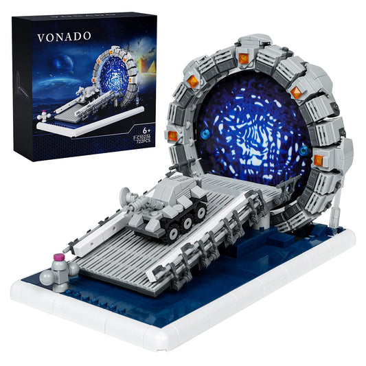 Stargateal Building Block Kit, Movie Space Travel Scenes Machine Bricks (722PCS)