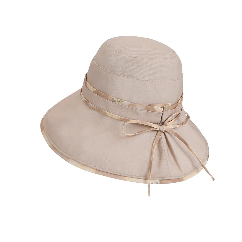 6144-New spring and summer outdoor sun protection hats for ladies, stylish and versatile wide-brimmed fisherman hats,suitablefor