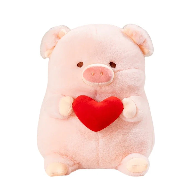 20/30 Cartoon Pig Hold Heart Plush Toys Cute Soft Lovely Stuffed Pillows Dolls For Birthday Festival Gift