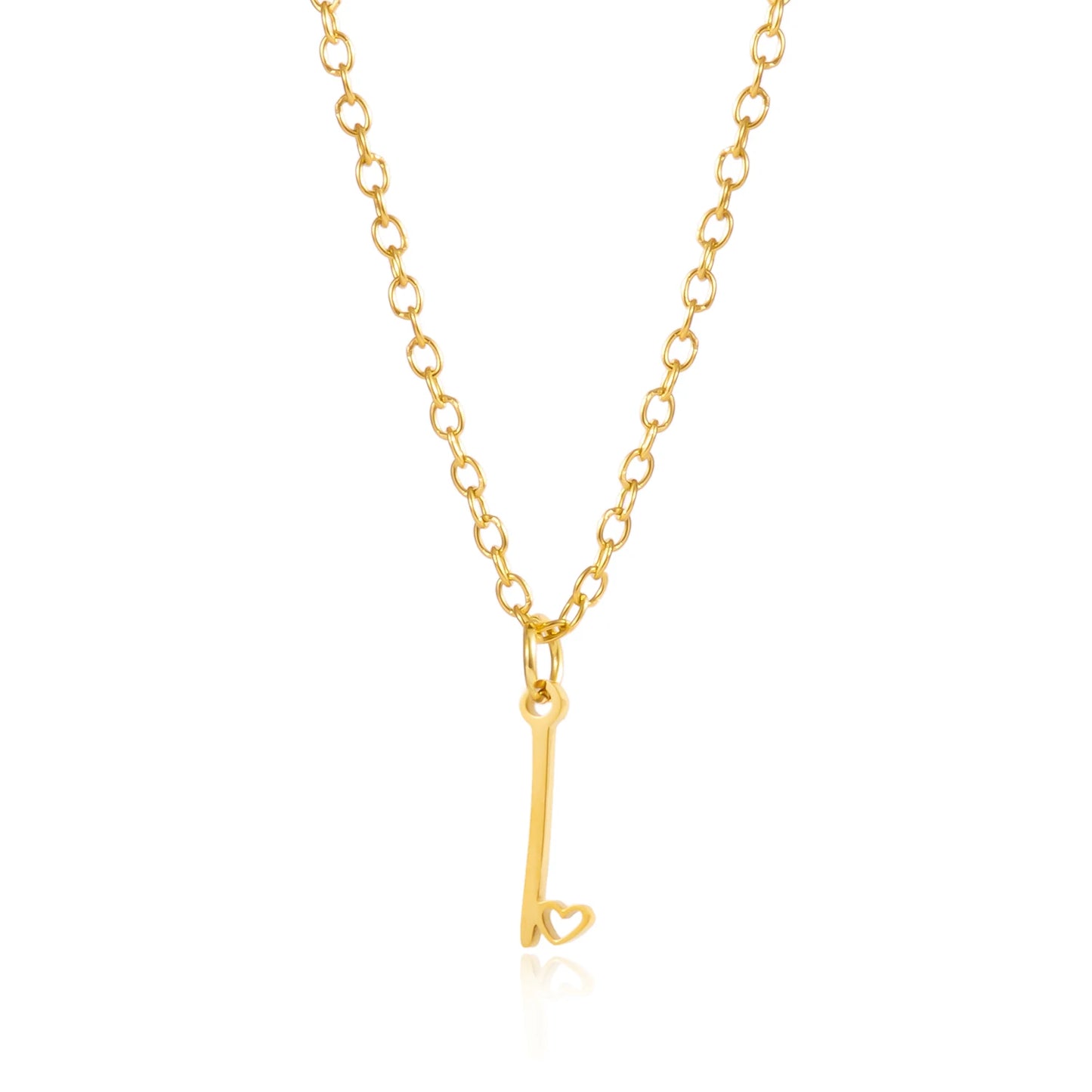 Fashion Stainless Steel A-Z Initial Letter Necklace For Women Elegant Gold Color 26 Alphabet Pendant Jewelry Girls Birthday Gift