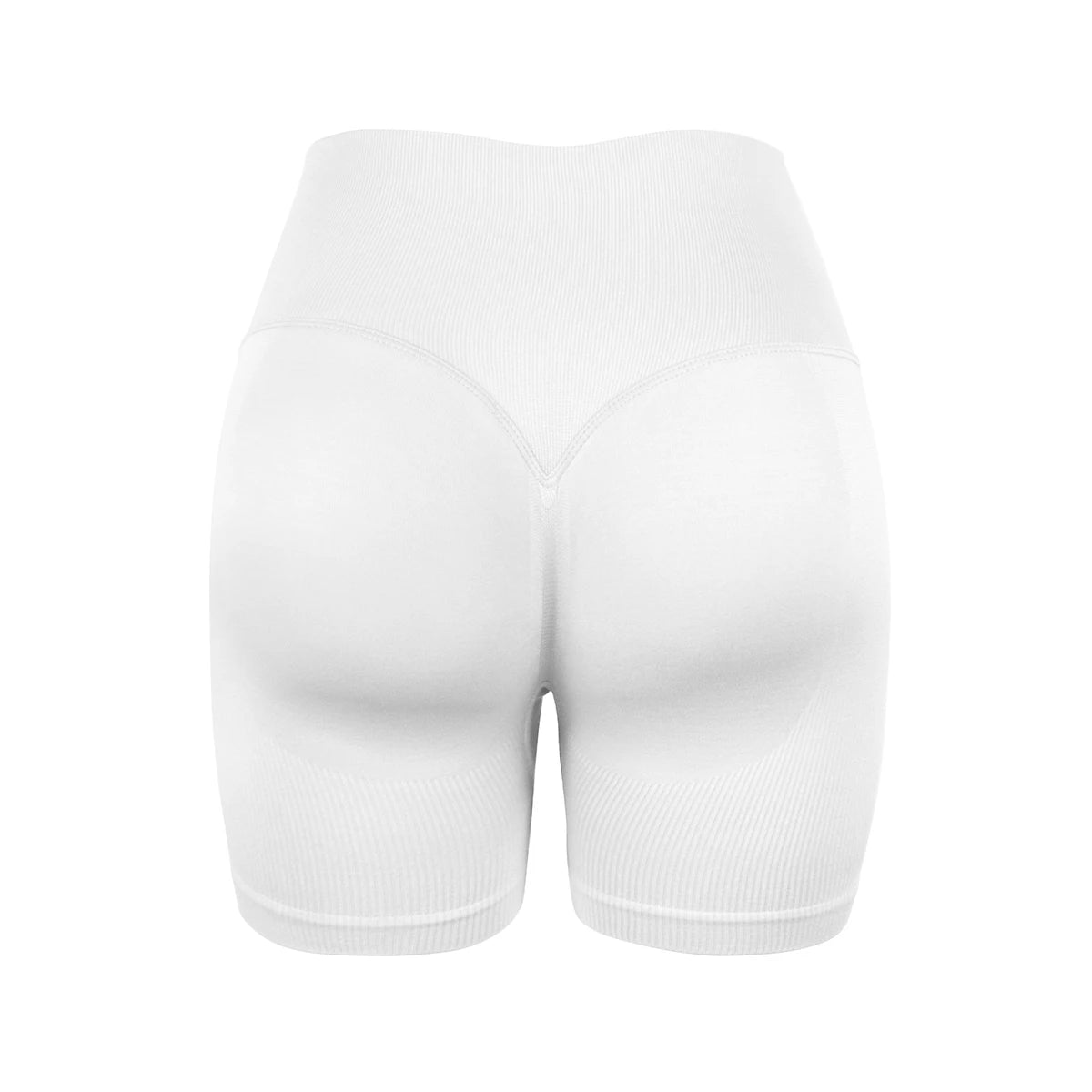 Women's seamless high-waisted yoga shorts that flatten the stomach and lift the buttocks; perfect for workouts and running