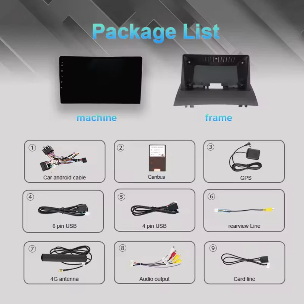For Renault Megane 2 2002-2009 2K QLED Android 15 Android Car Radio Multimedia Video Player GPS Stereo CarPlay 4G Navigationv BT