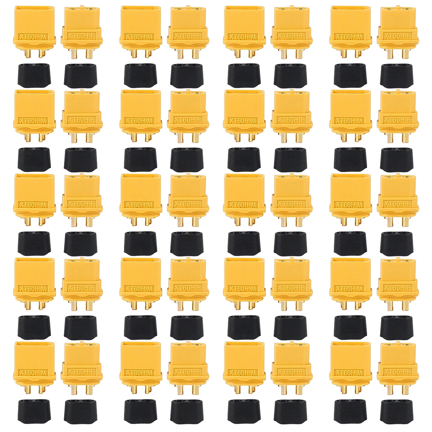 20 Pair XT60/XT60H Connectors (XT60 Upgrade) Male Female Bullet Connectors Plugs for RC Parts Lipo Battery