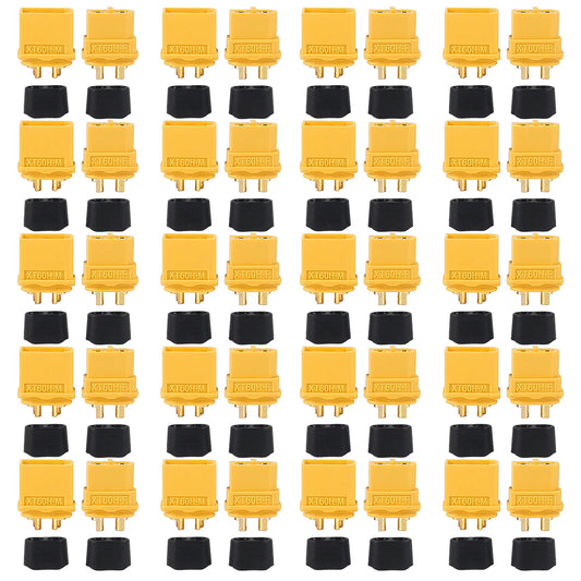 20 Pair XT60/XT60H Connectors (XT60 Upgrade) Male Female Bullet Connectors Plugs for RC Parts Lipo Battery