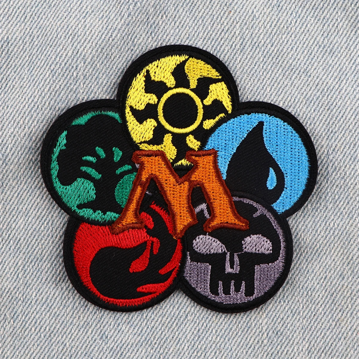 Party Card Game Iron On Patch Clothes Patch For Clothing Cool Embroidered Patch Garment Apparel Accessories Sewing Stickers