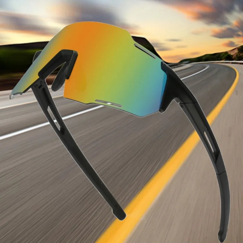 5pcs Outdoor Windproof Riding Glasses, Men's and Women's Sports, Road Cycling, Running Sports, Sunglasses