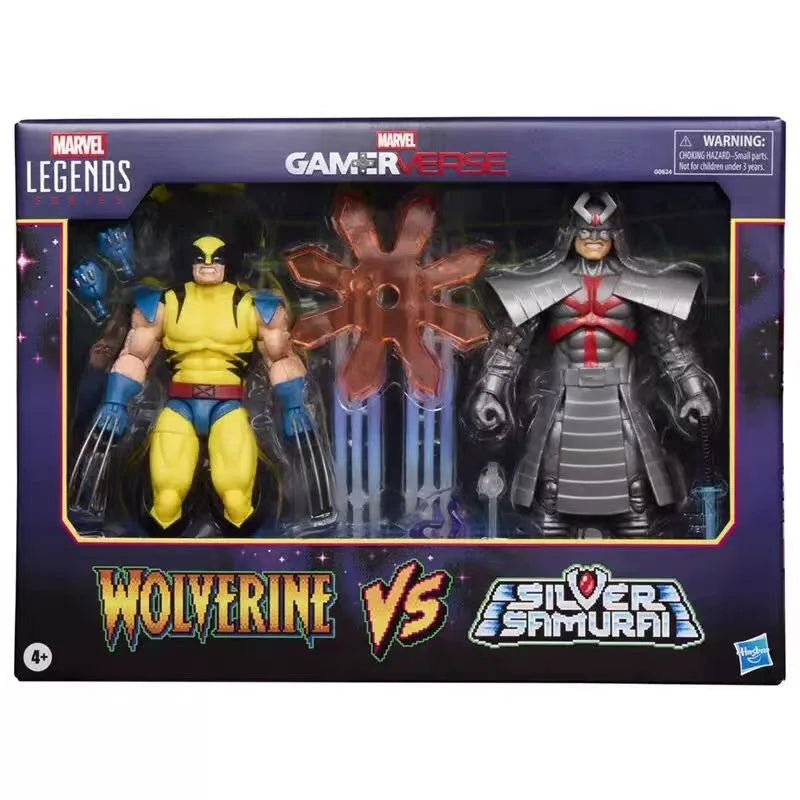 Original Hasbro Marvel Legends Series Gamerverse Wolverine Vs Silver Samurai/War Machine Vs Omega Red Action Figure Toys Model