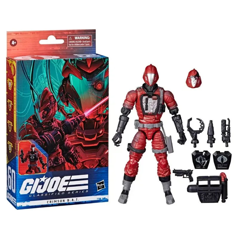 Original Hasbro G.I. Joe Classified Series 60 CRIMSON B.A.T. Anime Figure Collection Toys Ornaments