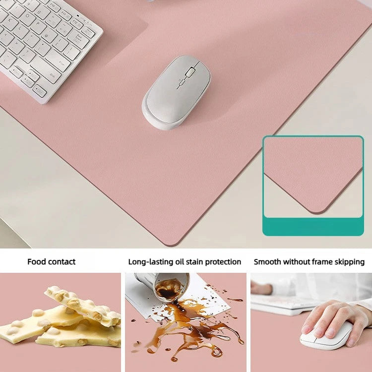Large Waterproof Leather Mouse Pad Non-Slip Office Desk Mat Gaming Computer Table Mat for Laptop Desktop Home Work Desk Pad