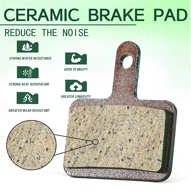 BUCKLOS MTB Bicycle Disc Brake Pads for Shimano B01S B03S B05S MT200 XOD E-bike Ceramic Bike Hydraulic Disc Brake Cycling Parts