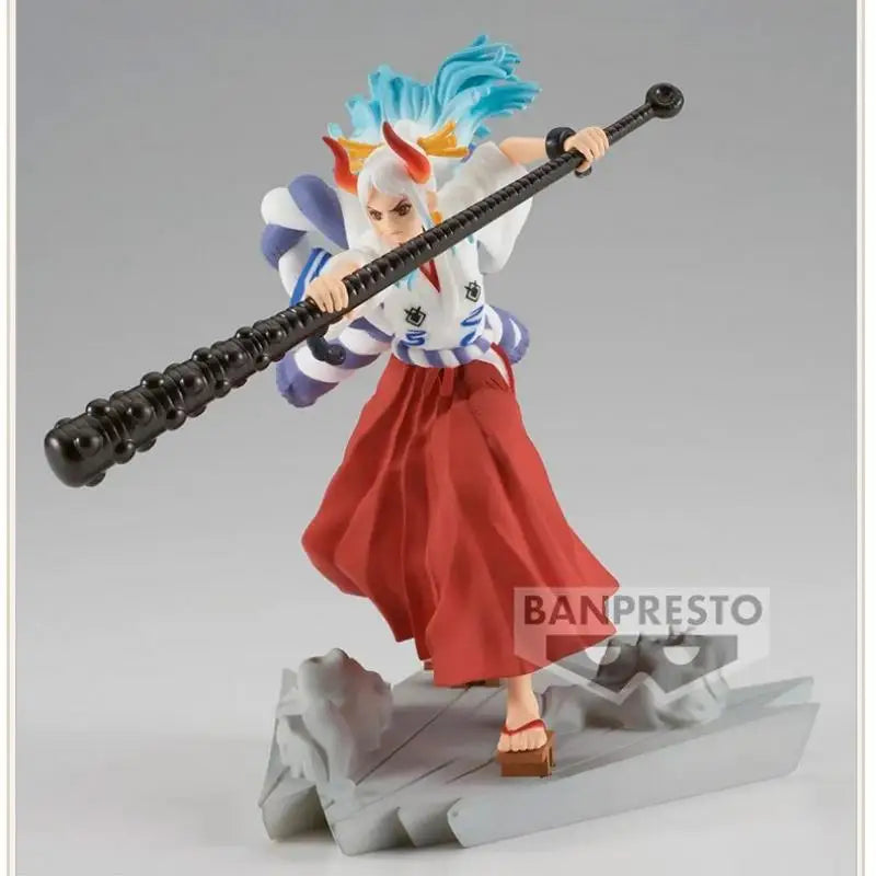 Special OfferBANDAI BANPRESTO ONE PIECE Yamato Ace Animation peripherals Mol Garage Kit Ornaments boys favorite gift Collectible
