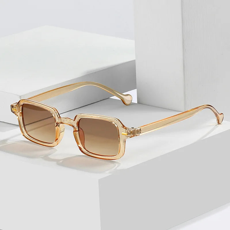 JNPCXI New Small Frame Square Sunglasses Women Fashion Rectangle Sun Glasses Brand Designer Vintage Eyeglasses Men UV400