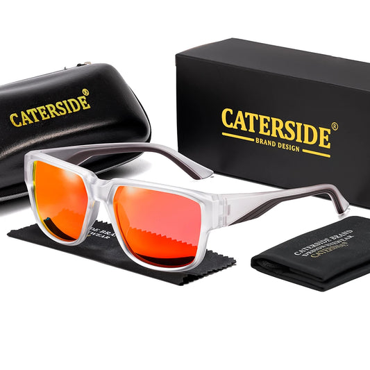 CATERSIDE Polarized Sports Sunglasses Fashion Men Women Driving Outdoor Cycling Trend Sun Glasses Uv400 Protective  Brand set
