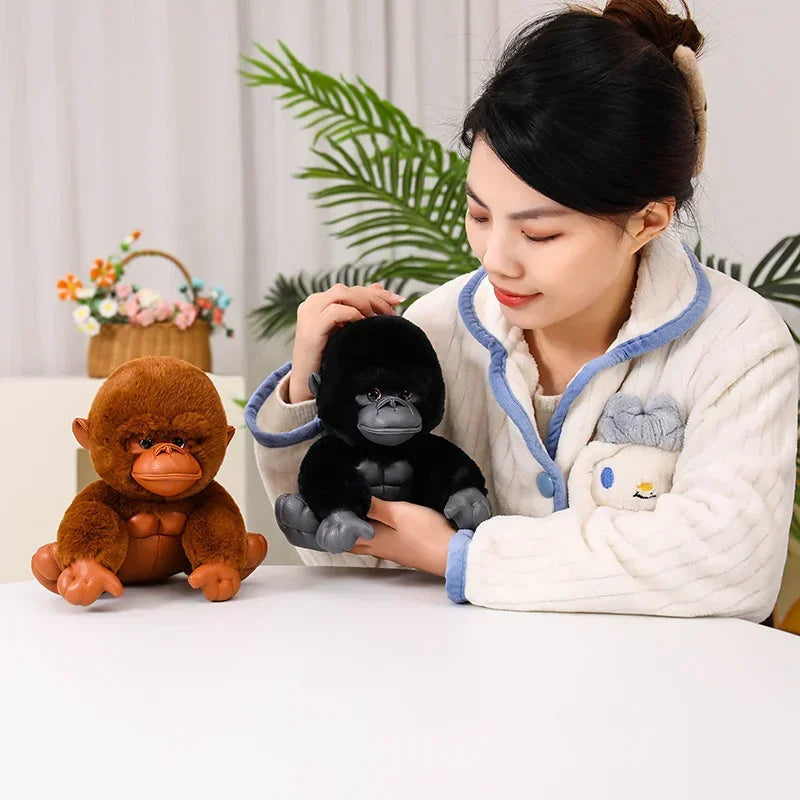 20/30CM Cute Small Gorilla Doll Soft Stuffed Toys Lovely Sitting Monkey Toys Funny Home Decoration Ornament