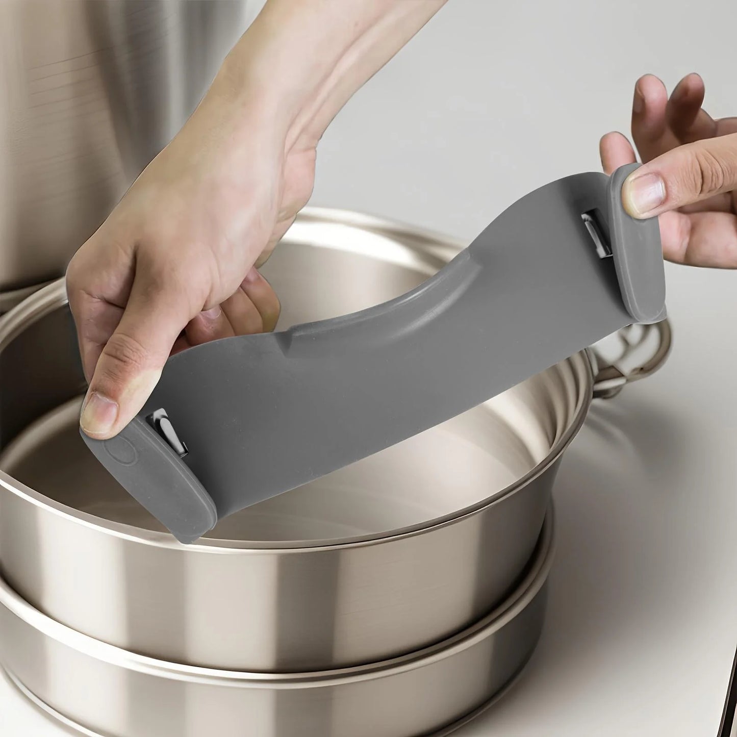 Silicone Pot Strainer, Adjustable Silicone Clip On Strainer For Pots Pans And Bowls Pot Drainer Colander With Clip Kitchen Tools
