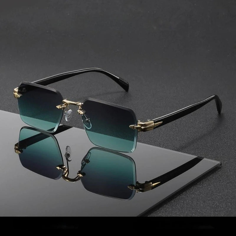 Men's Fashionable Square Glasses Multi-color Retro Style PC Lenses Business and Leisure Dual-use Design