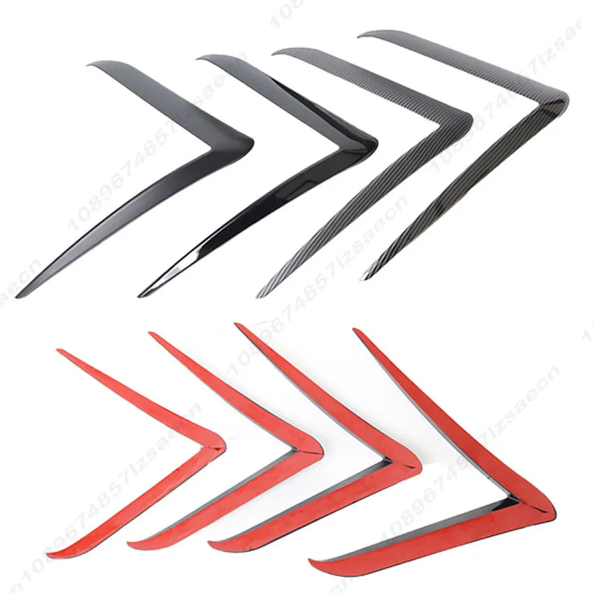 Fog Light Frame Spoiler For Tesla Model Y Juniper 2025-2026 Front Bumper Fog Light Splitter Trim Cover Diffuser Body Kit Black