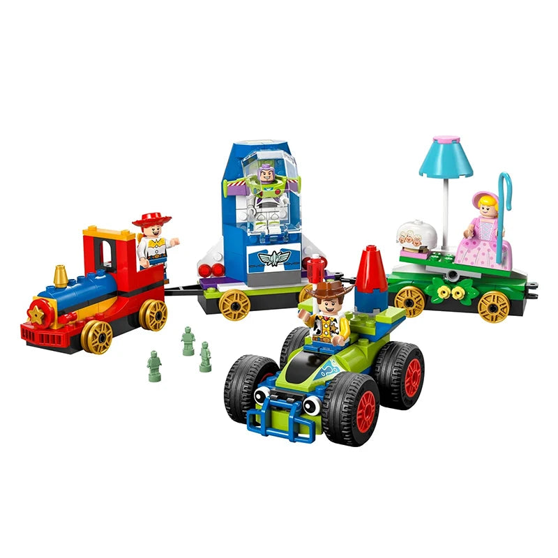 Lego Building Blocks Toy Story Celebration Train and Remote Control Car Puzzle
