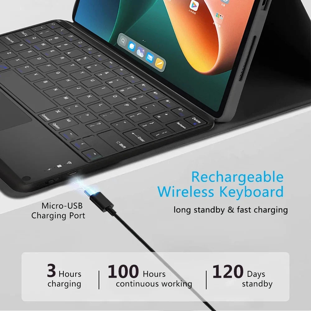 Xiaomi Pad 7 11.2-inch, Bluetooth keyboard + Mouse Case, Multi Language Keyboard
