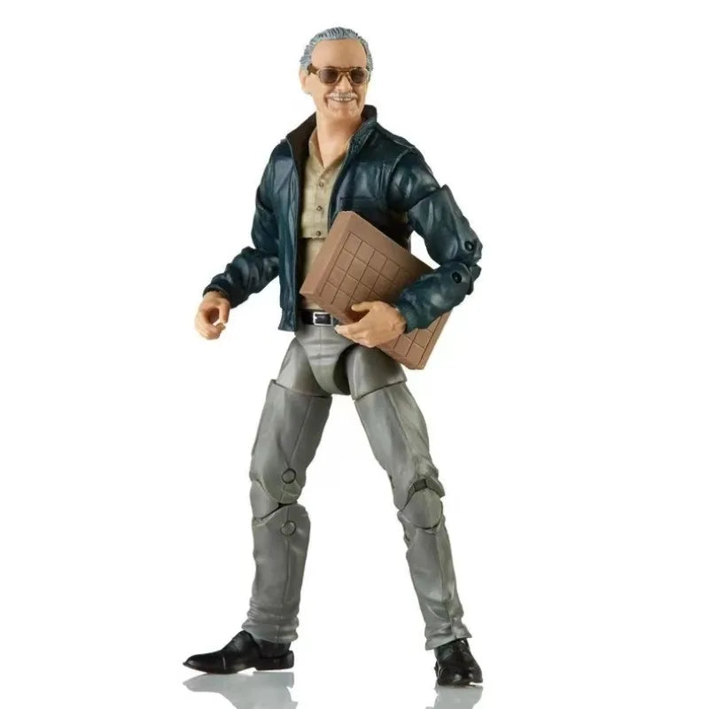 Original Hasbro Marvel Legends Series Stan Lee Cartoon Action Figure Toys Model Ornaments