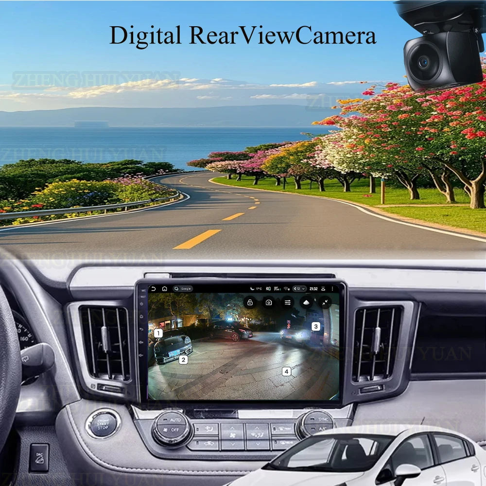 WIFI 4G Car Radio For Toyota RAV4 2013 2014 2015 2016 2017 2018 2019 XA40 RHD Android 15 Auto Wireless Carplay Car Multimedia DI