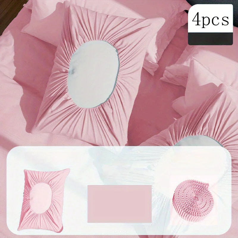 Disposable Pillowcase Set, Dirt-Proof & Breathable, Universal Fit for Hotel, Beauty Salon, Travel - No Pillow Core Included