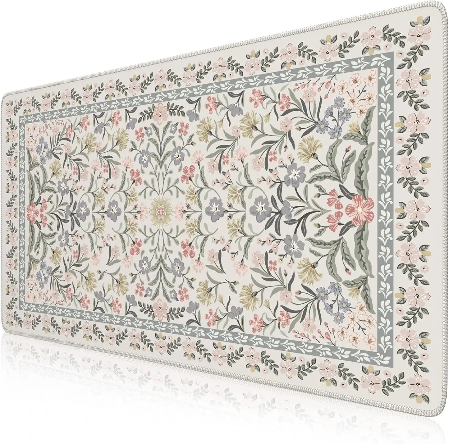 Desk Mat for Keyboard and Mouse, Large Mouse Pad, Desk Pad Mat, Anti-Slip Big Mousepad with Stitched Edges for Computer Desktop